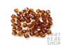 4mm Amber Brown Crystal Bicone